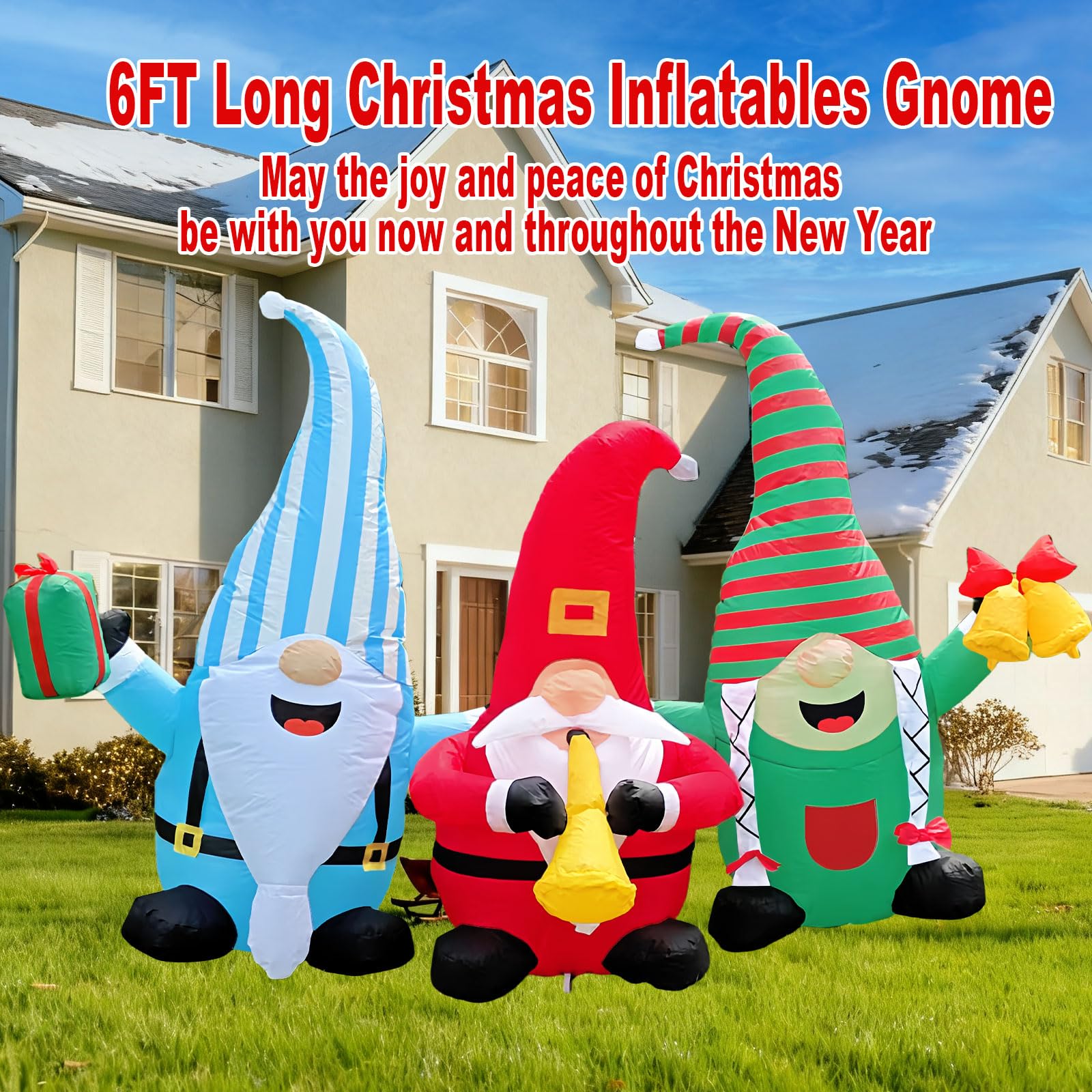 SRKLH six-foot gnomes next to person showing height and visual scale