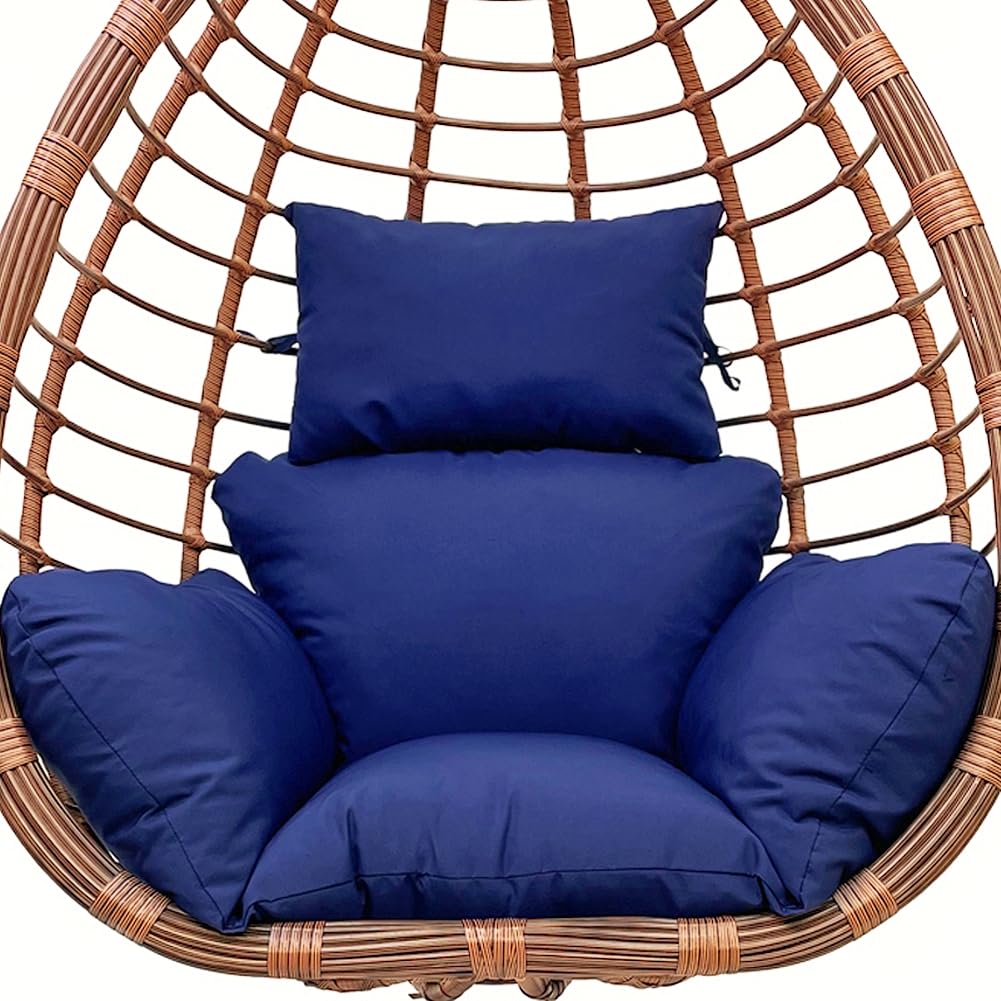 Srutirbo front view navy blue cushion showing full seat and back coverage and comfort