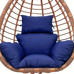 Srutirbo front view navy blue cushion showing full seat and back coverage and comfort