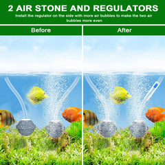 Srygery bubble regulator and fittings displayed for easy flow control