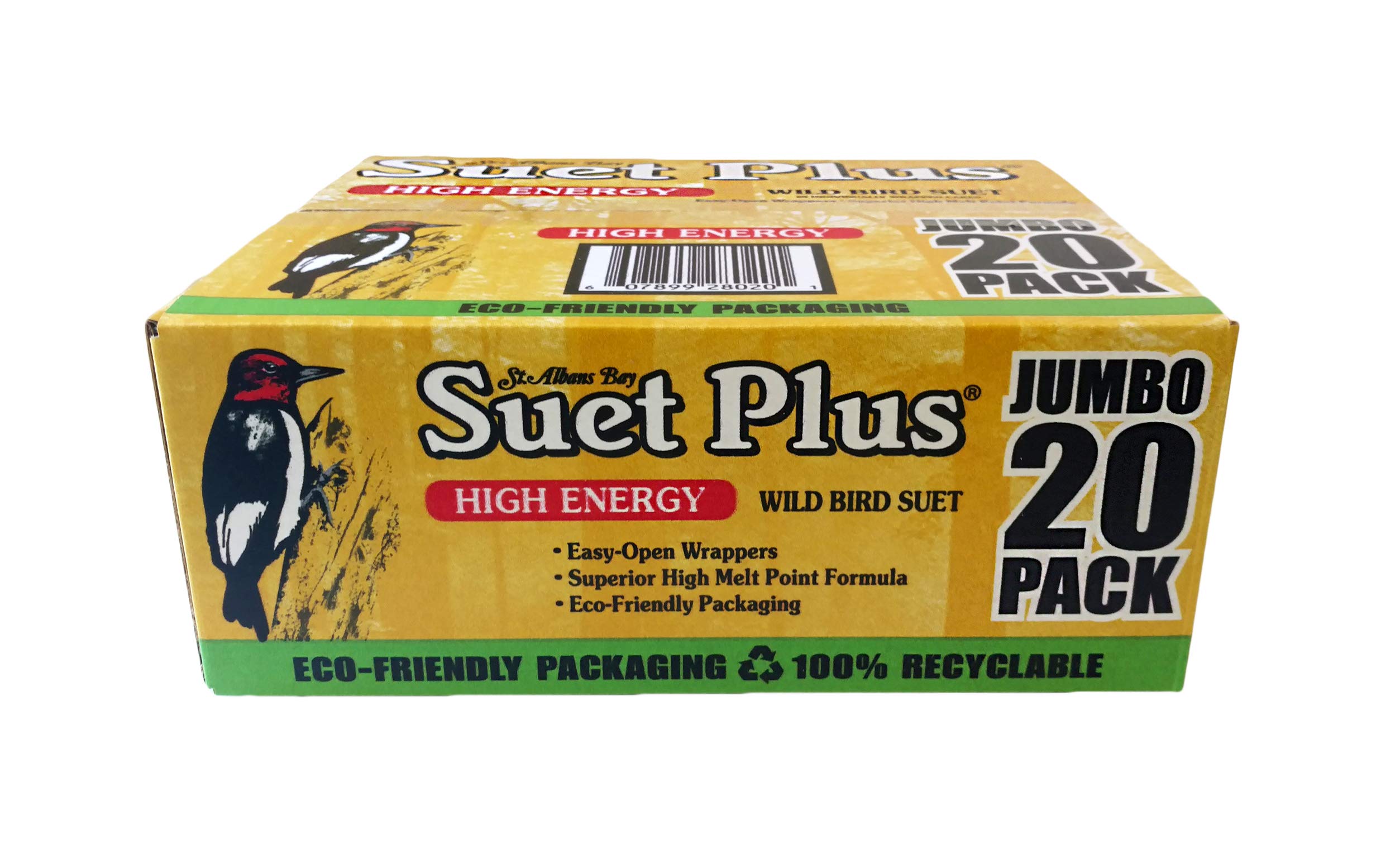 ST. ALBANS BAY SUET PLUS front packaging showing 20-pack and benefits