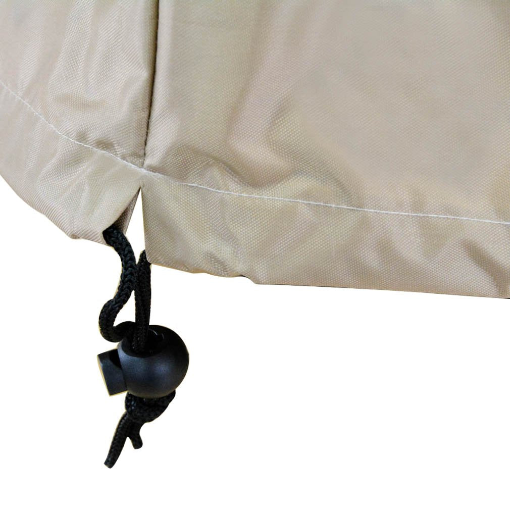 Stanbroil adjustable drawstring detail demonstrating secure fit against wind