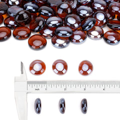 Stanbroil close-up of 1/2 inch amber beads highlighting consistent color