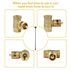 stanbroil detail of key engaging a valve stem showing precise fit and control