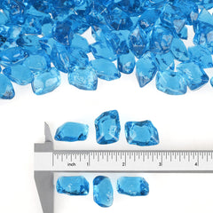 Stanbroil aqua blue close-up polygon texture highlighting sparkle and durability