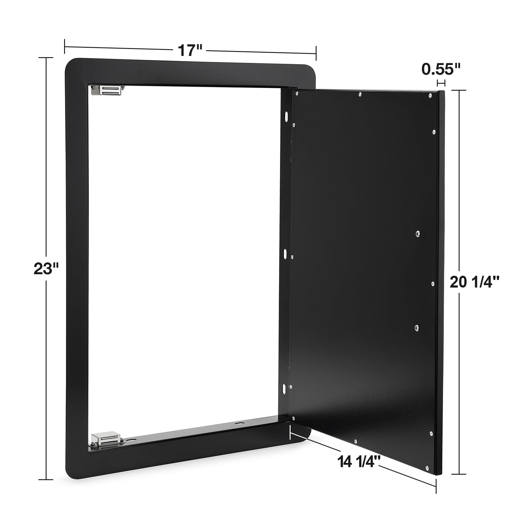 Stanbroil close-up of matte black steel texture highlighting corrosion resistance