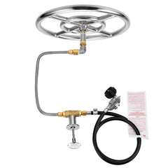 Stanbroil front view of 12-inch burner ring showing durable construction and reliable performance