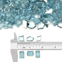 Close-up of Stanbroil tempered glass facets highlighting reflective sparkle and color