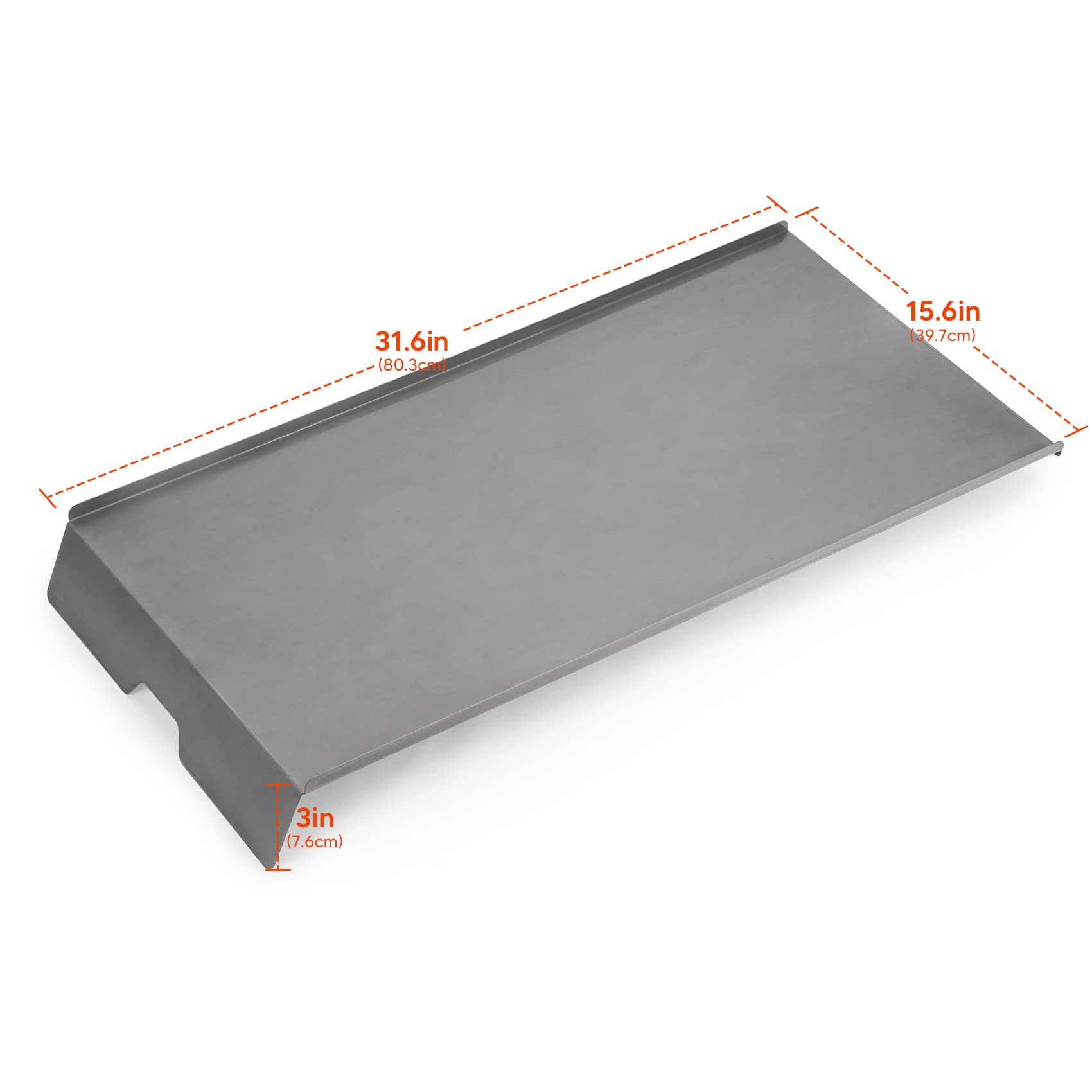 Stanbroil close-up of steel texture highlighting rust-resistant finish