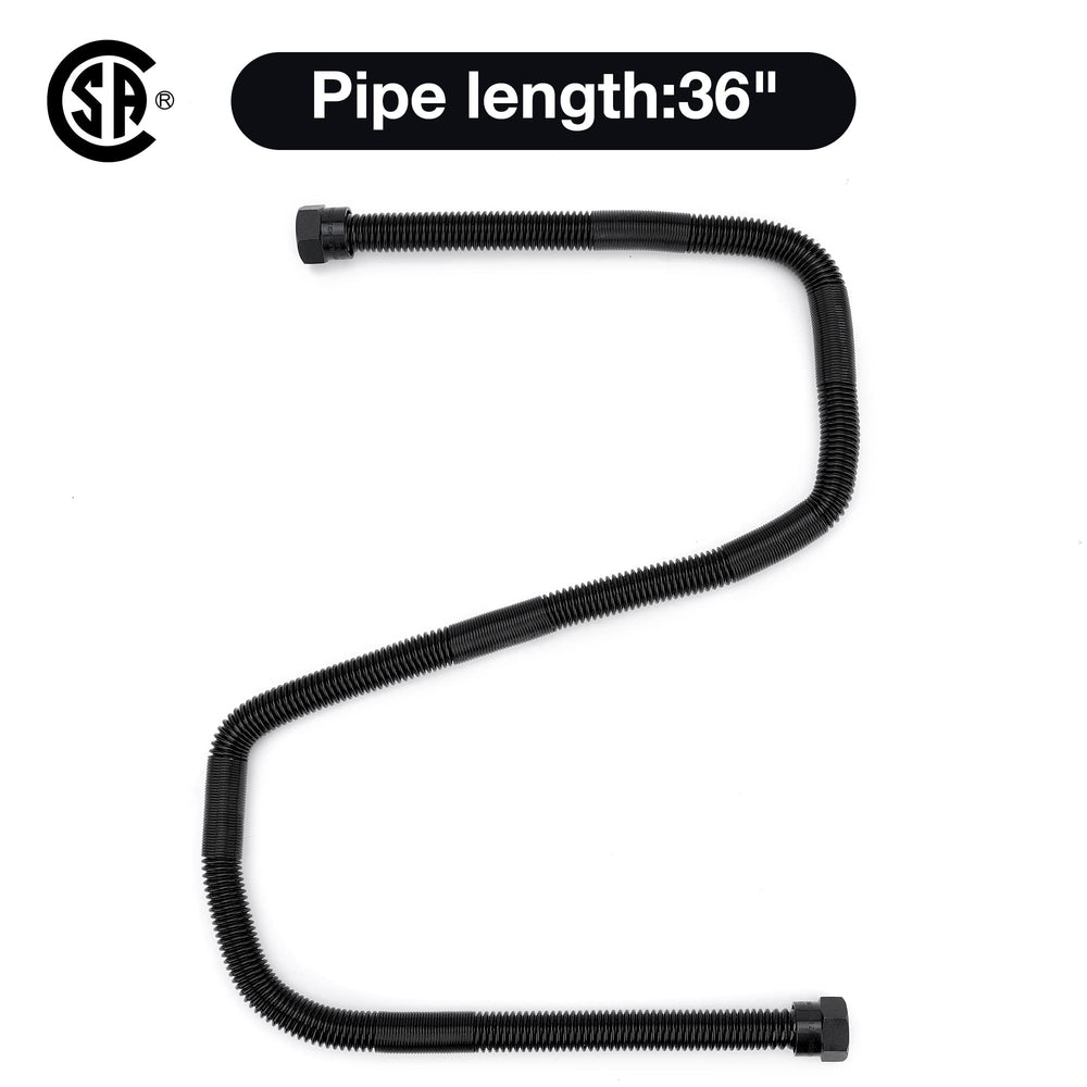 Stanbroil close-up corrugated hose showing flexible stainless-steel durability