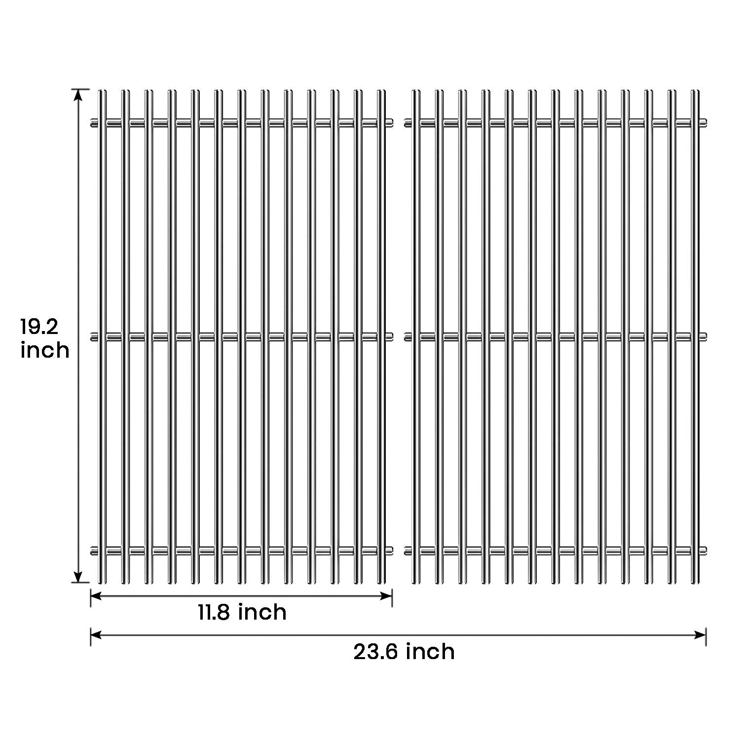 Stanbroil close-up of stainless rod detail showing corrosion resistance and heat retention