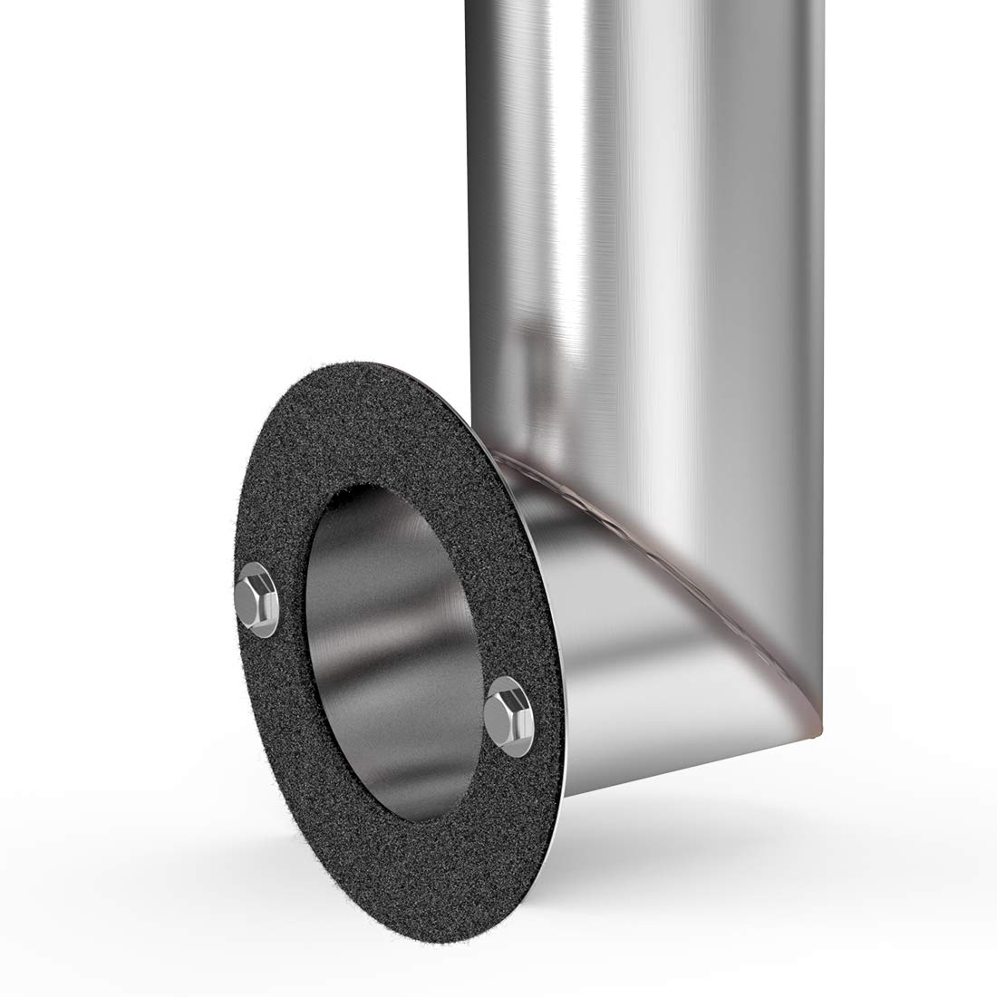 Stanbroil close-up of stainless-steel surface highlighting corrosion resistance benefit