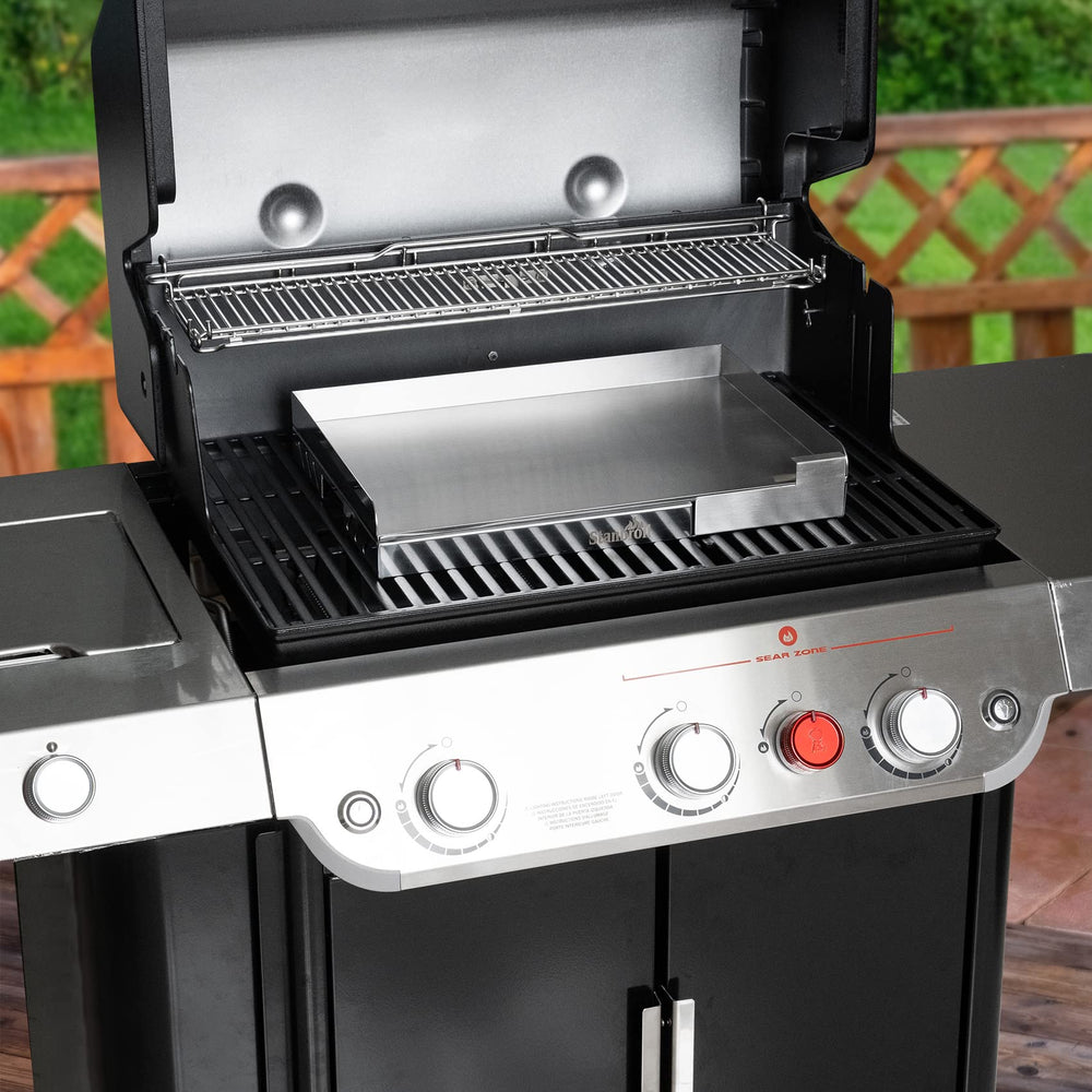 Stanbroil closeup stainless surface highlighting corrosion resistance and easy cleaning