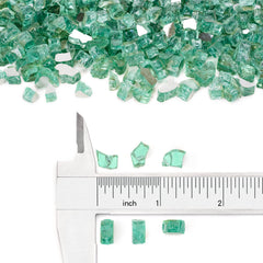 stanbroil close-up of 1/4 inch tempered beads showing consistent color and reflective finish