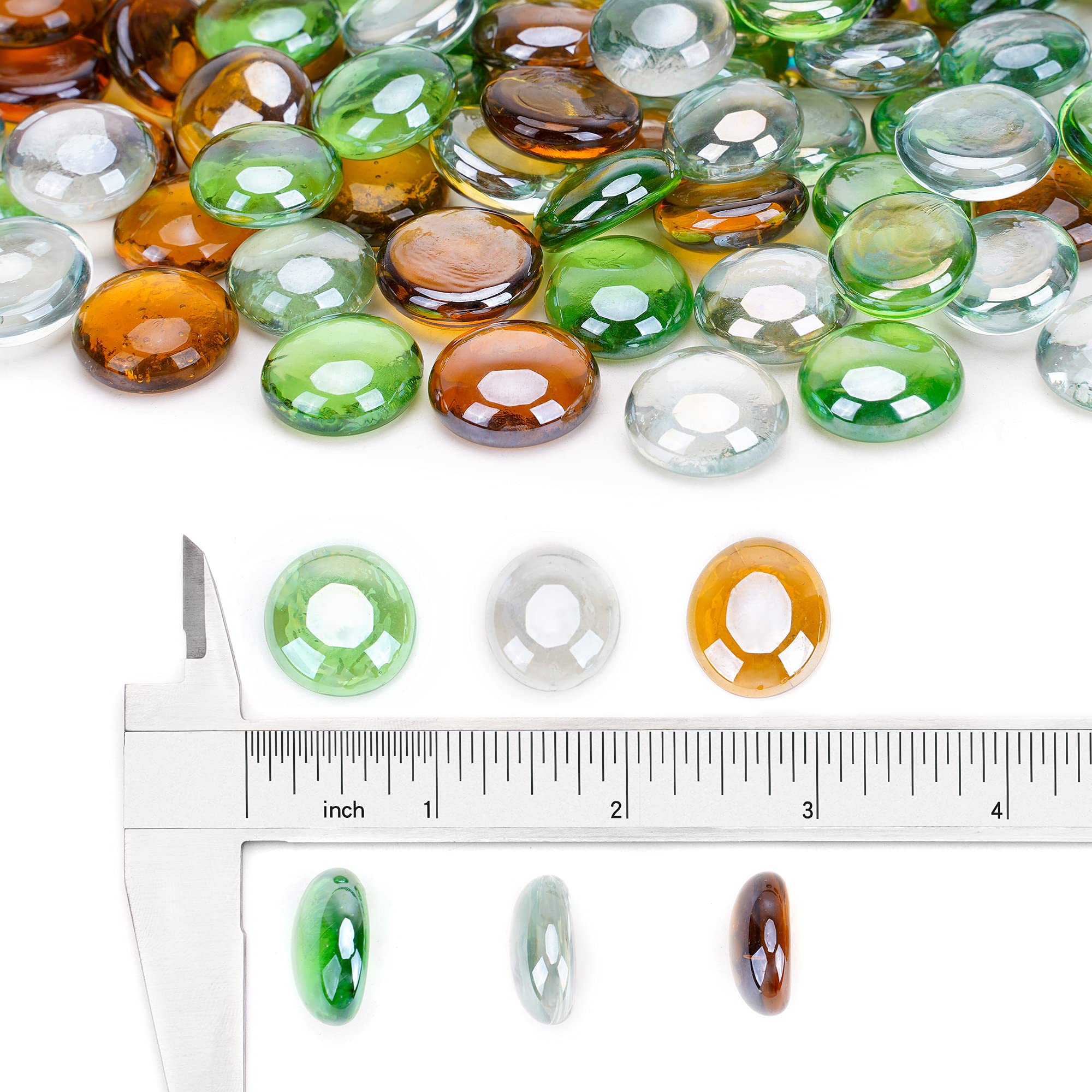 Stanbroil close-up texture of tempered glass beads showing sparkle and durability