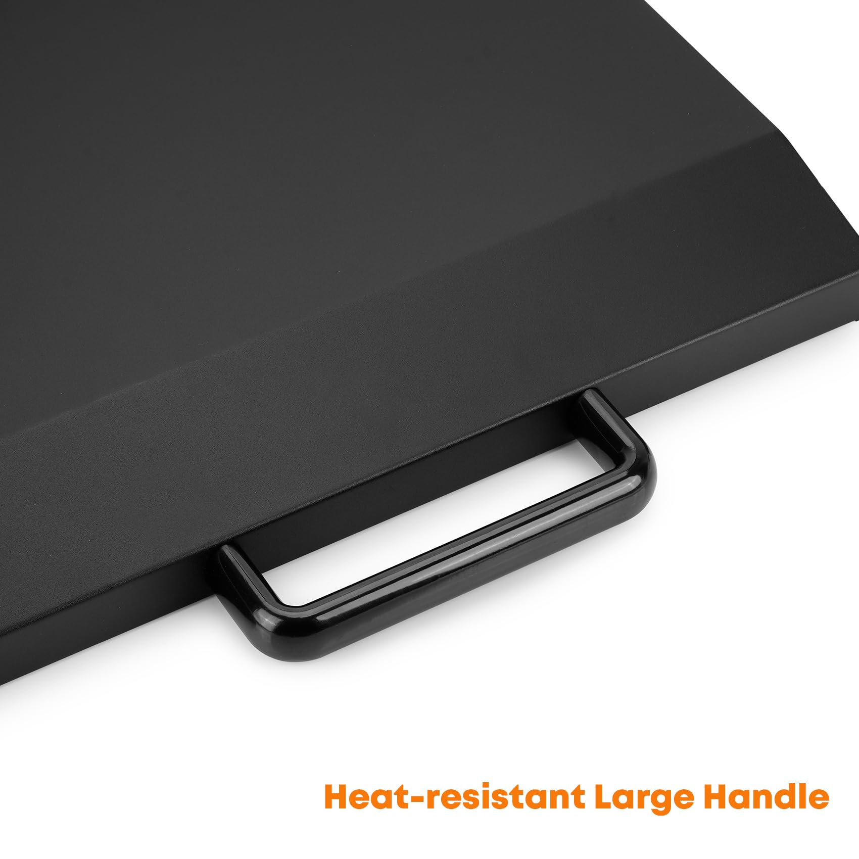 Stanbroil hood closed over griddle top showing protection from elements