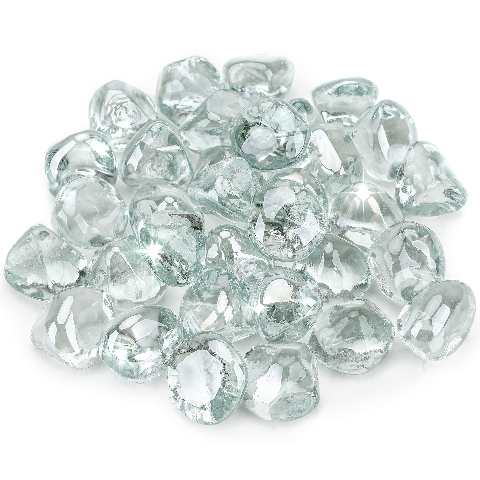 Stanbroil front bag showing 10 lb crystal ice fire glass and clear sparkle benefits