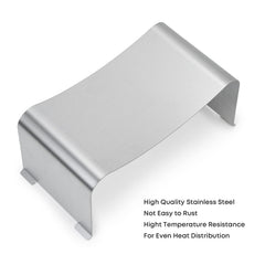 Stanbroil diffuser edge close-up highlighting sturdy carbon-steel construction benefit