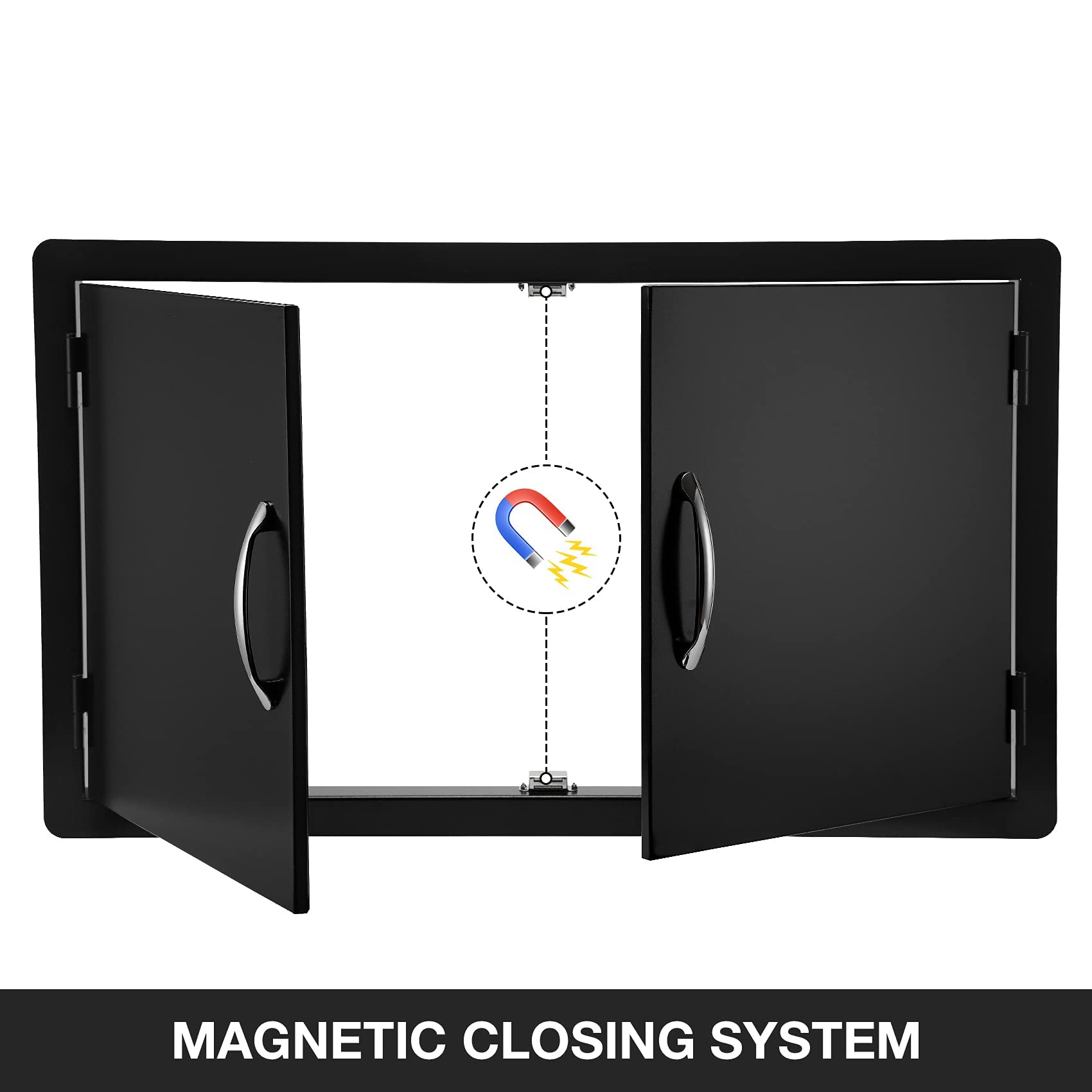 Stanbroil open door revealing storage space and secure magnetic closure