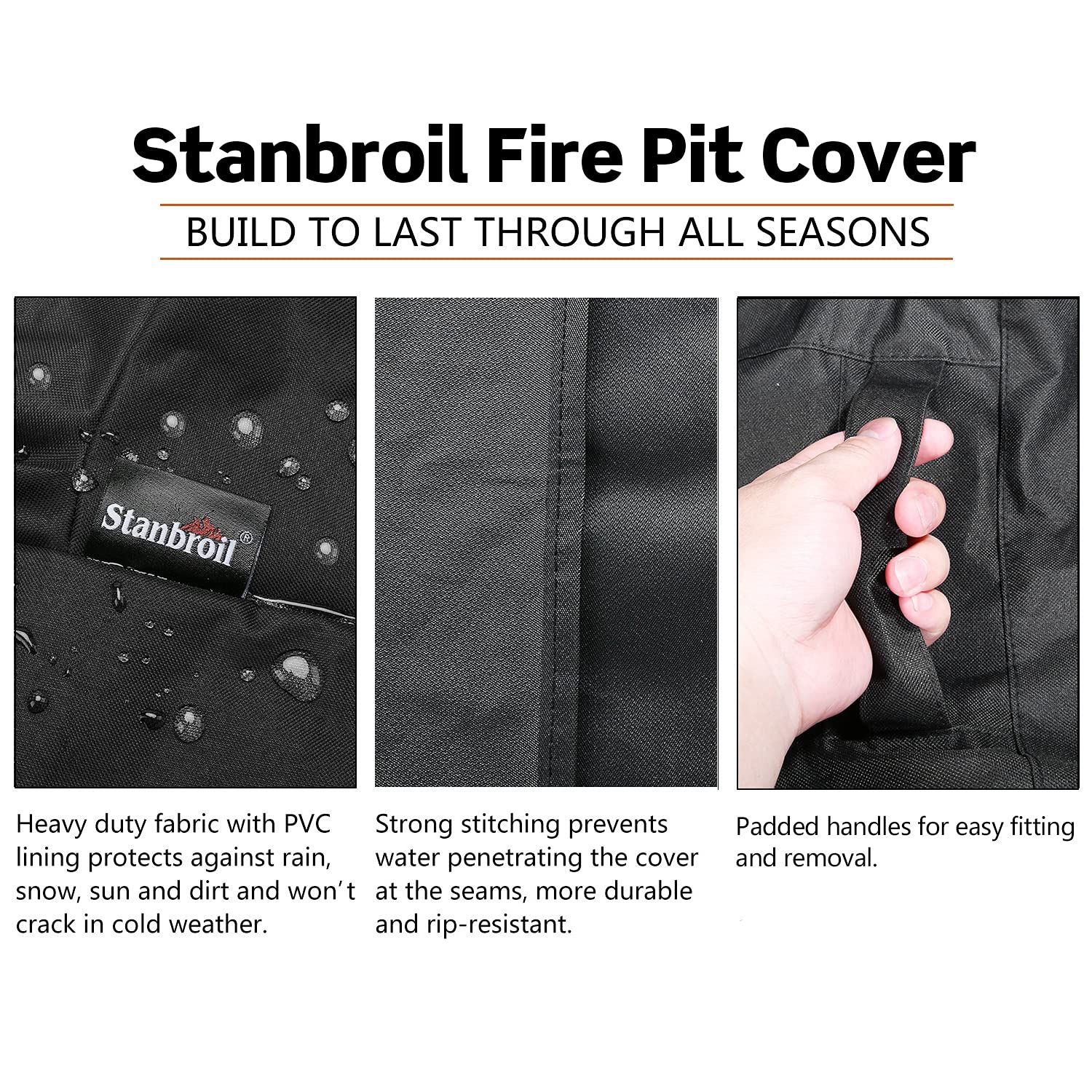 Stanbroil detail of adjustable drawstring hem, ensures secure wind-resistant fit