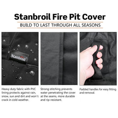 Stanbroil detail of adjustable drawstring hem, ensures secure wind-resistant fit