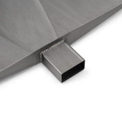 Stanbroil tray next to ruler showing 19.7 by 12.6 inch size
