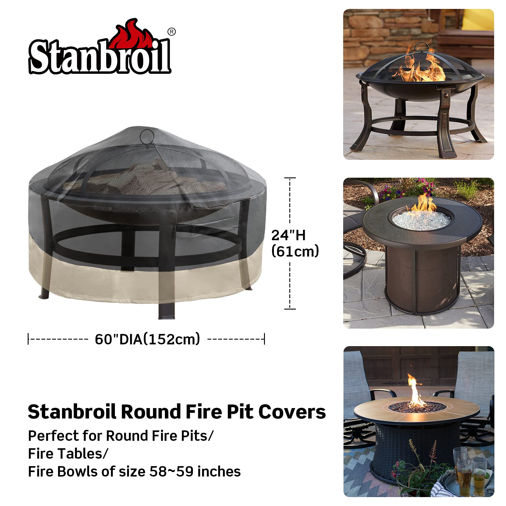Stanbroil close-up of PVC-coated Oxford fabric texture, highlights waterproof durability