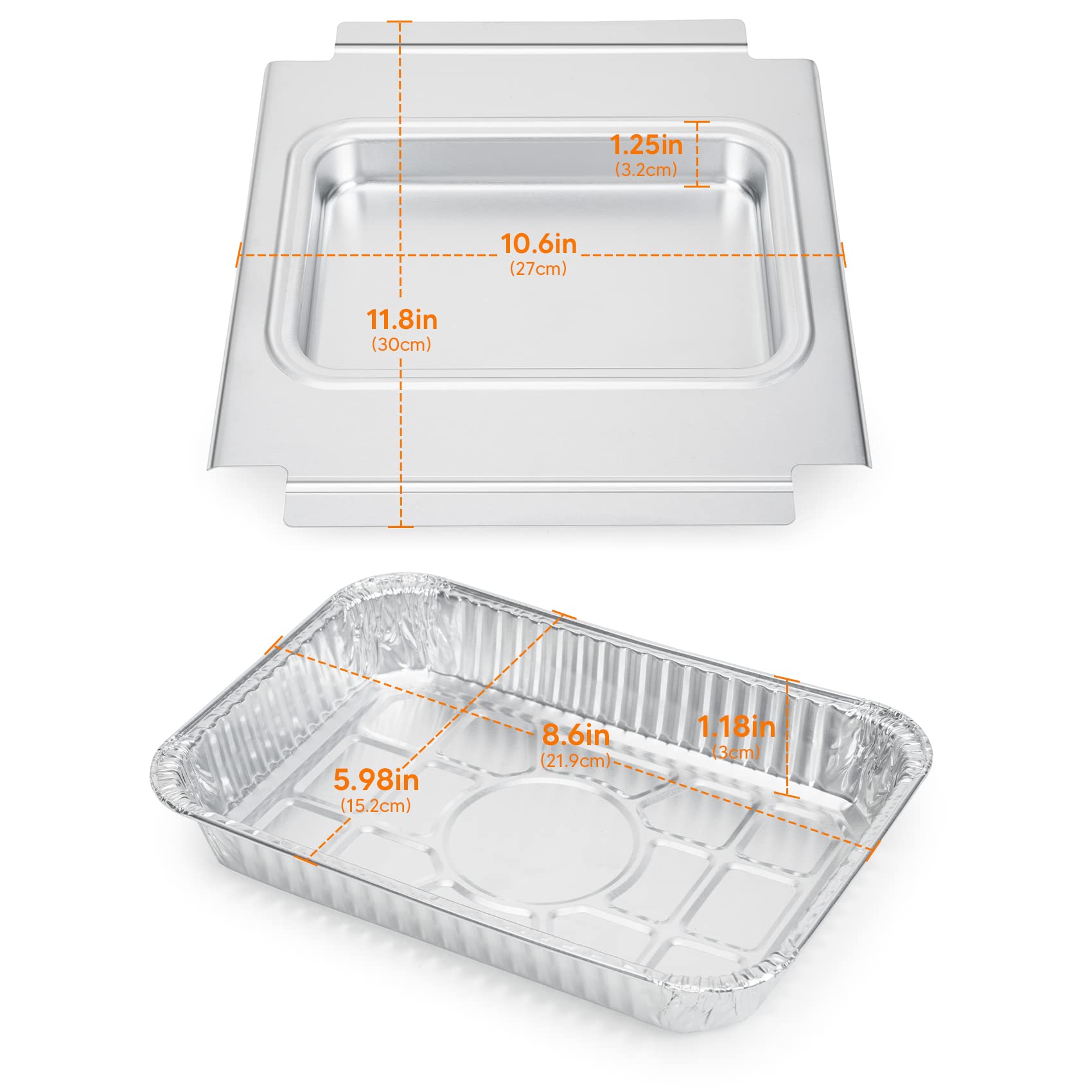 Stanbroil stack of 15 foil liners showing ready-to-use convenience