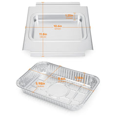 Stanbroil stack of 15 foil liners showing ready-to-use convenience