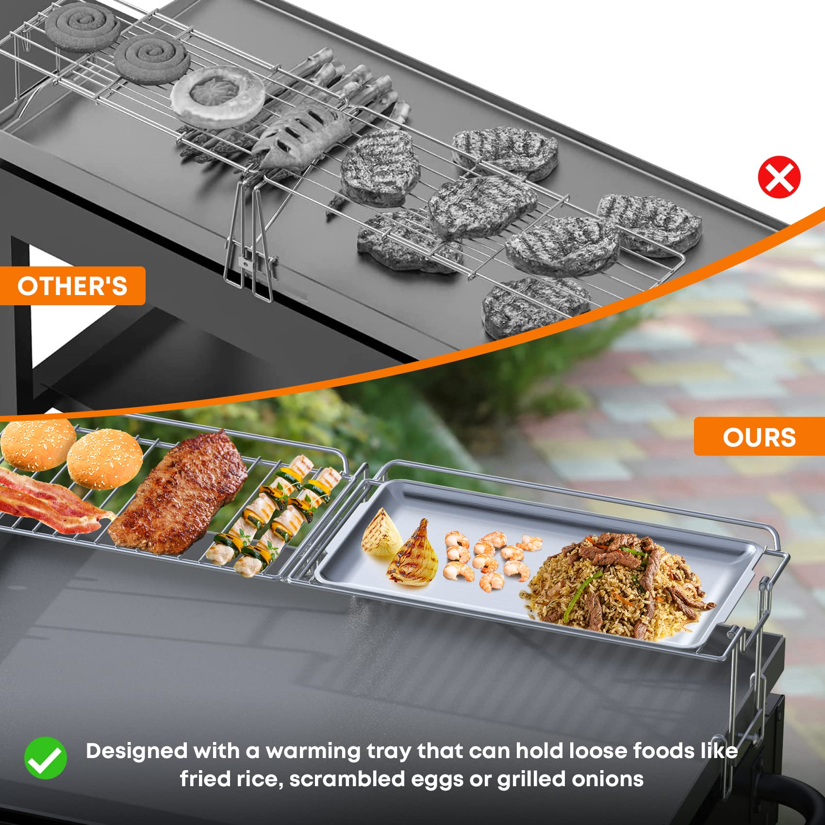 stanbroil folded flat on side shelf demonstrates compact storage benefit