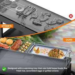 stanbroil folded flat on side shelf demonstrates compact storage benefit