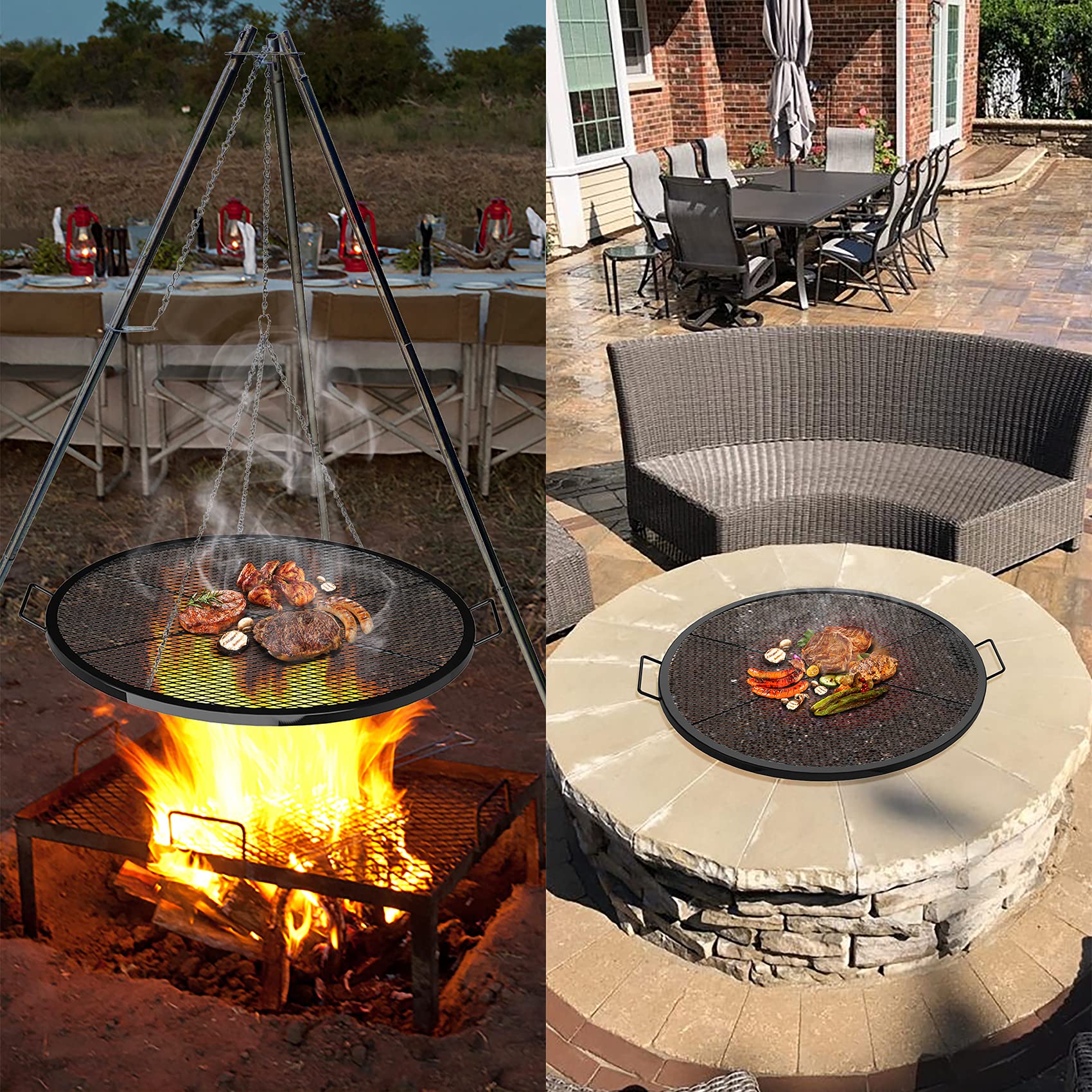 Stanbroil grilled steaks on grate showing professional sear marks and appealing finish