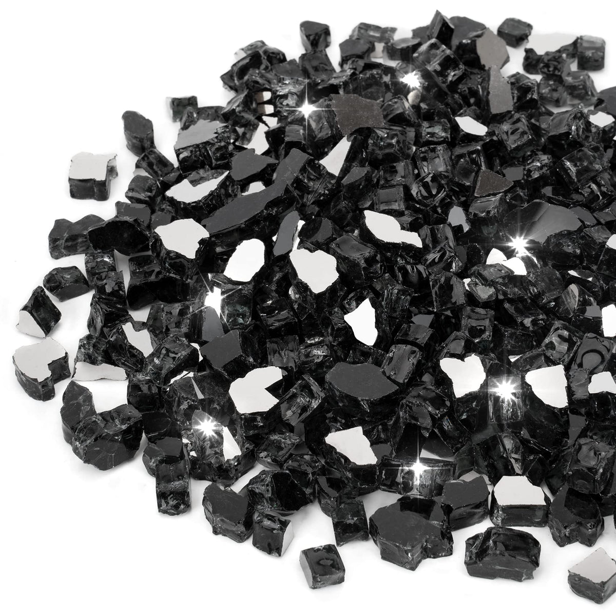 Stanbroil front bag showing onyx black fire glass and clear product weight benefit