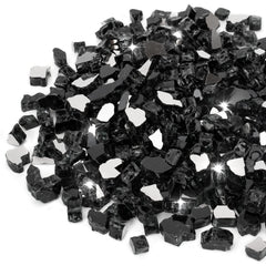 Stanbroil front bag showing onyx black fire glass and clear product weight benefit