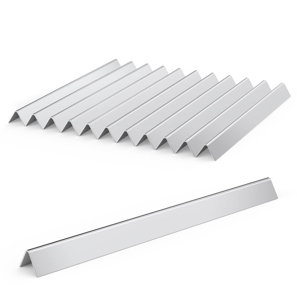 Stanbroil front view of 12 stainless steel flavorizer bars showing fit and value