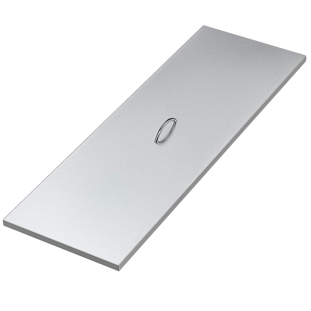 Stanbroil front view of stainless steel cover showing sleek protection