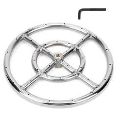 Stanbroil 12-inch burner front view showing durable stainless steel and quiet design