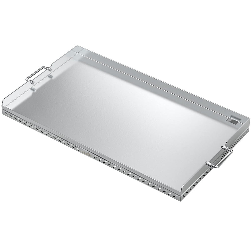 Stanbroil front view 36-inch griddle showing full cooking surface and fitment benefit