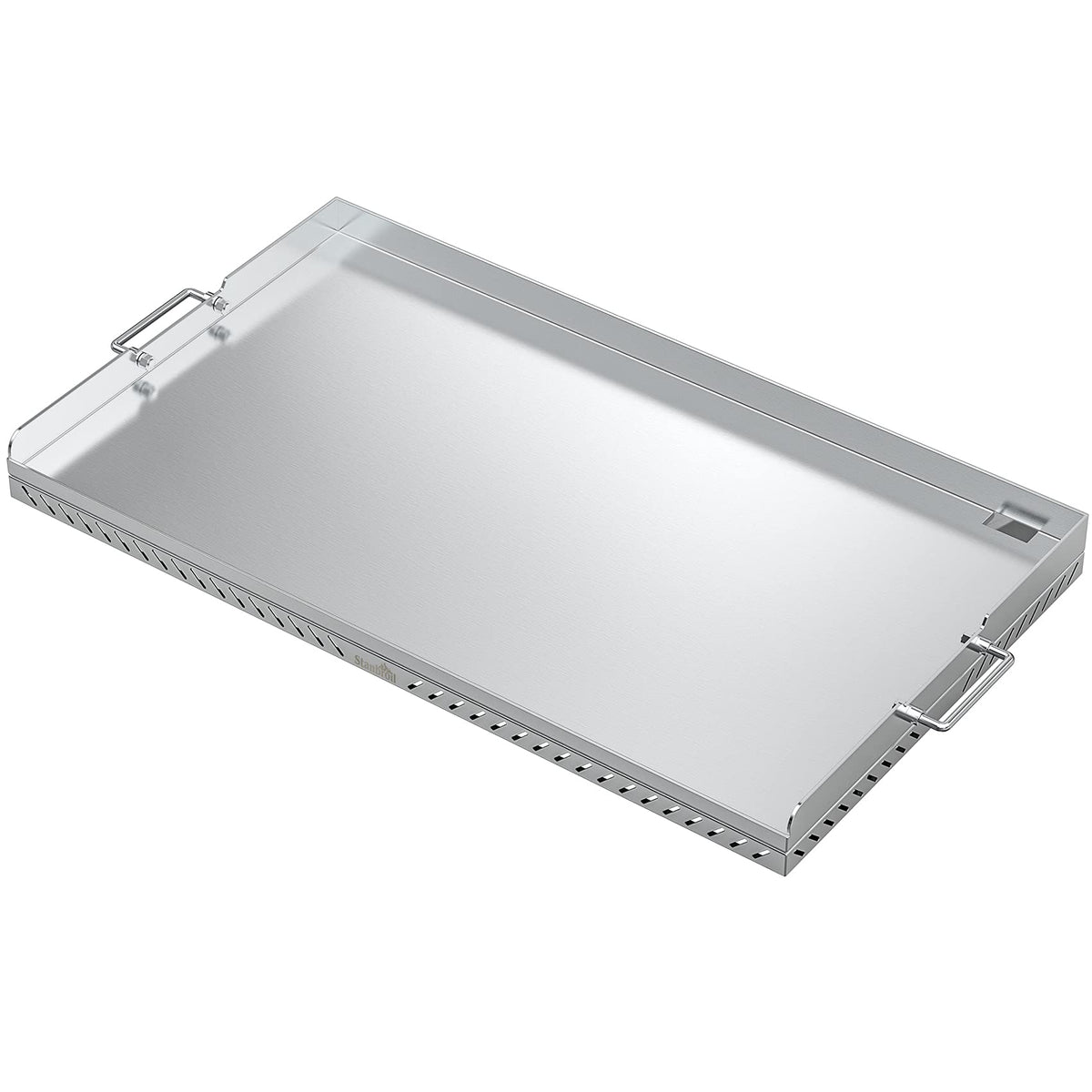 Stanbroil front view 36-inch griddle showing full cooking surface and fitment benefit