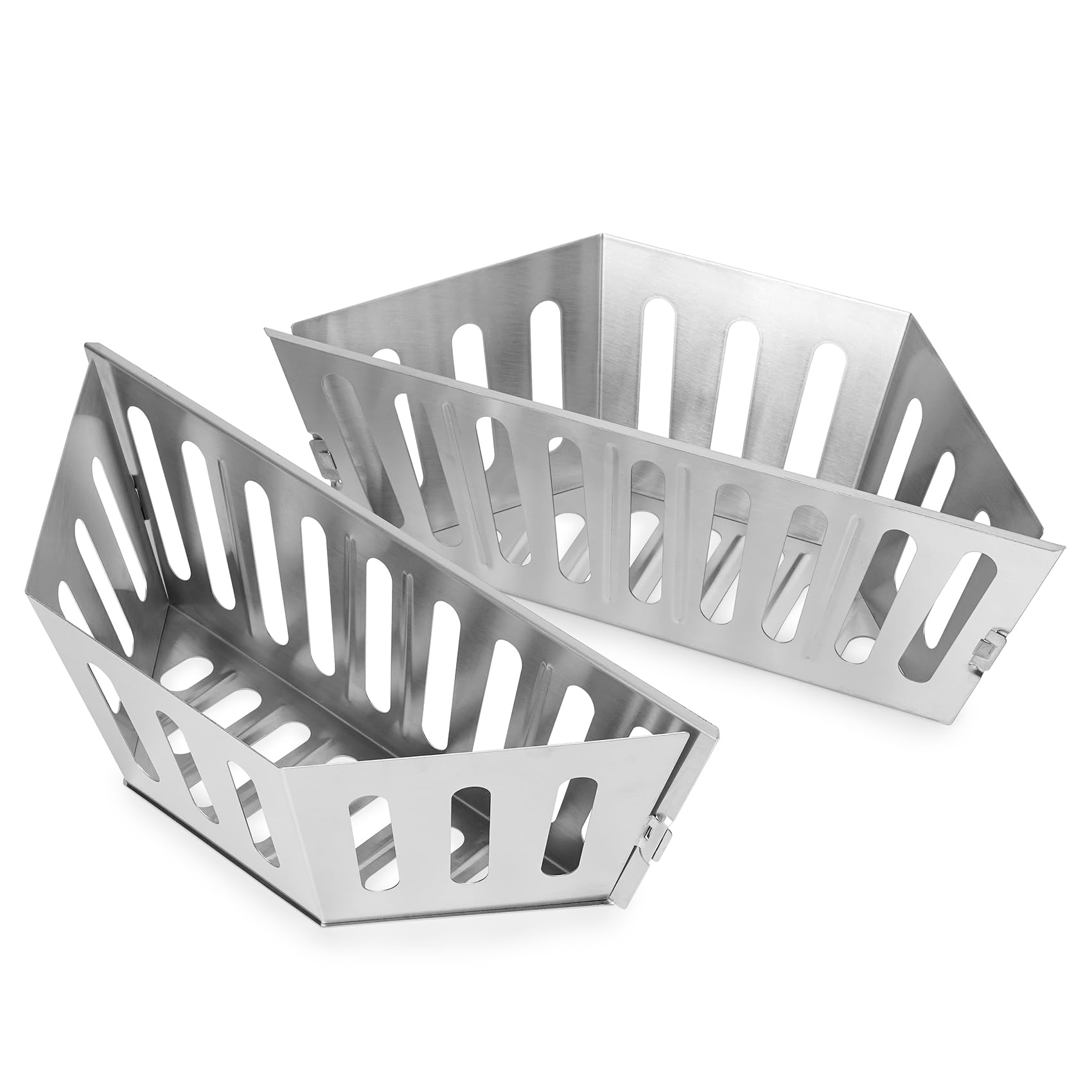 Stanbroil front view charcoal basket showing sturdy construction and easy placement