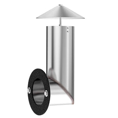 Stanbroil front view chimney showing sleek stainless finish and durable design benefit