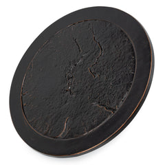 Stanbroil front view of lid protecting fire pit, shows clean finish and protection
