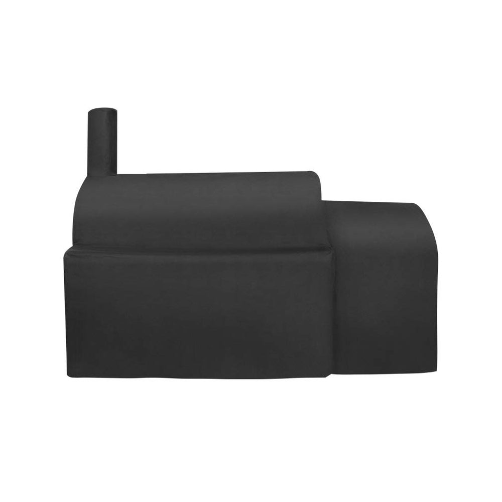 Stanbroil front view cover on Longhorn smoker showing full protection benefit