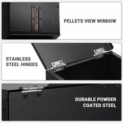Stanbroil close-up of black powder coat highlighting durability and weather resistance