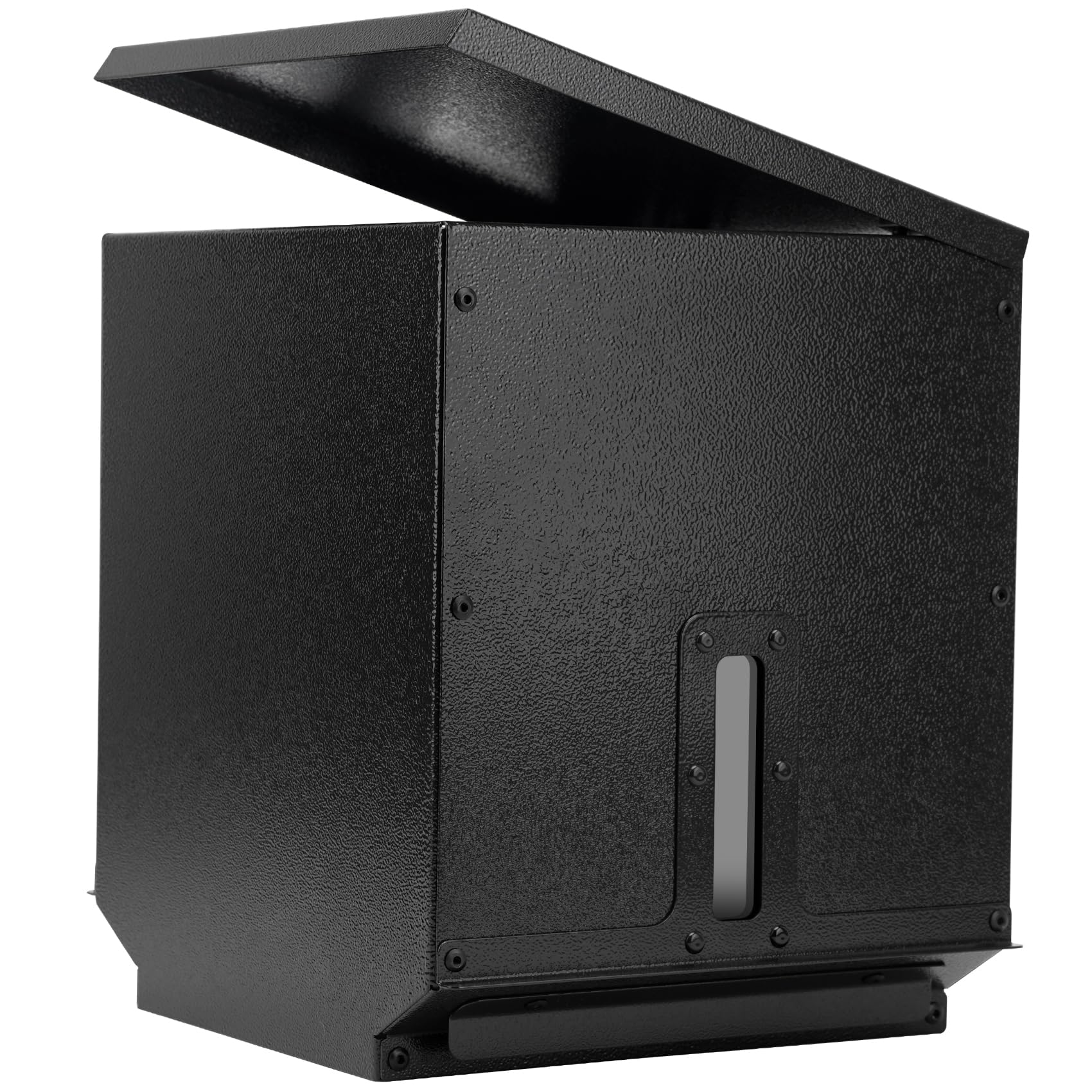 Stanbroil hopper extension front view showing added capacity and sleek finish benefit