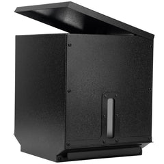 Stanbroil hopper extension front view showing added capacity and sleek finish benefit