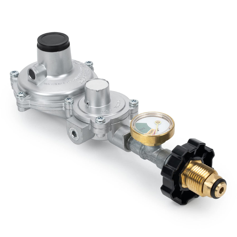 Stanbroil front view showing regulator body and gauge for reliable pressure control