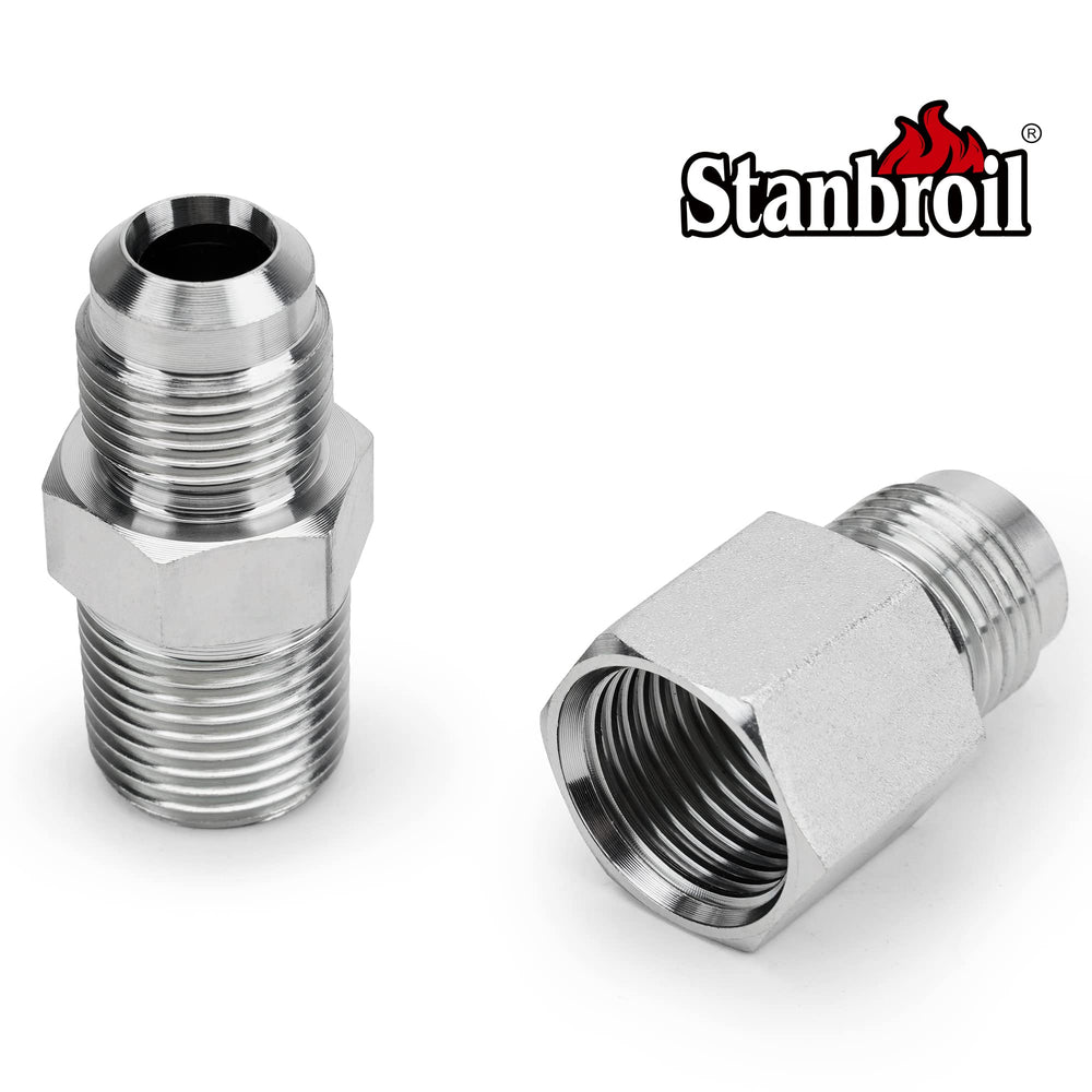 Stanbroil installed on a fireplace connection demonstrating low-noise benefit