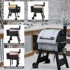 Stanbroil installed on Traeger Pro 575 showing fit — improves heat retention