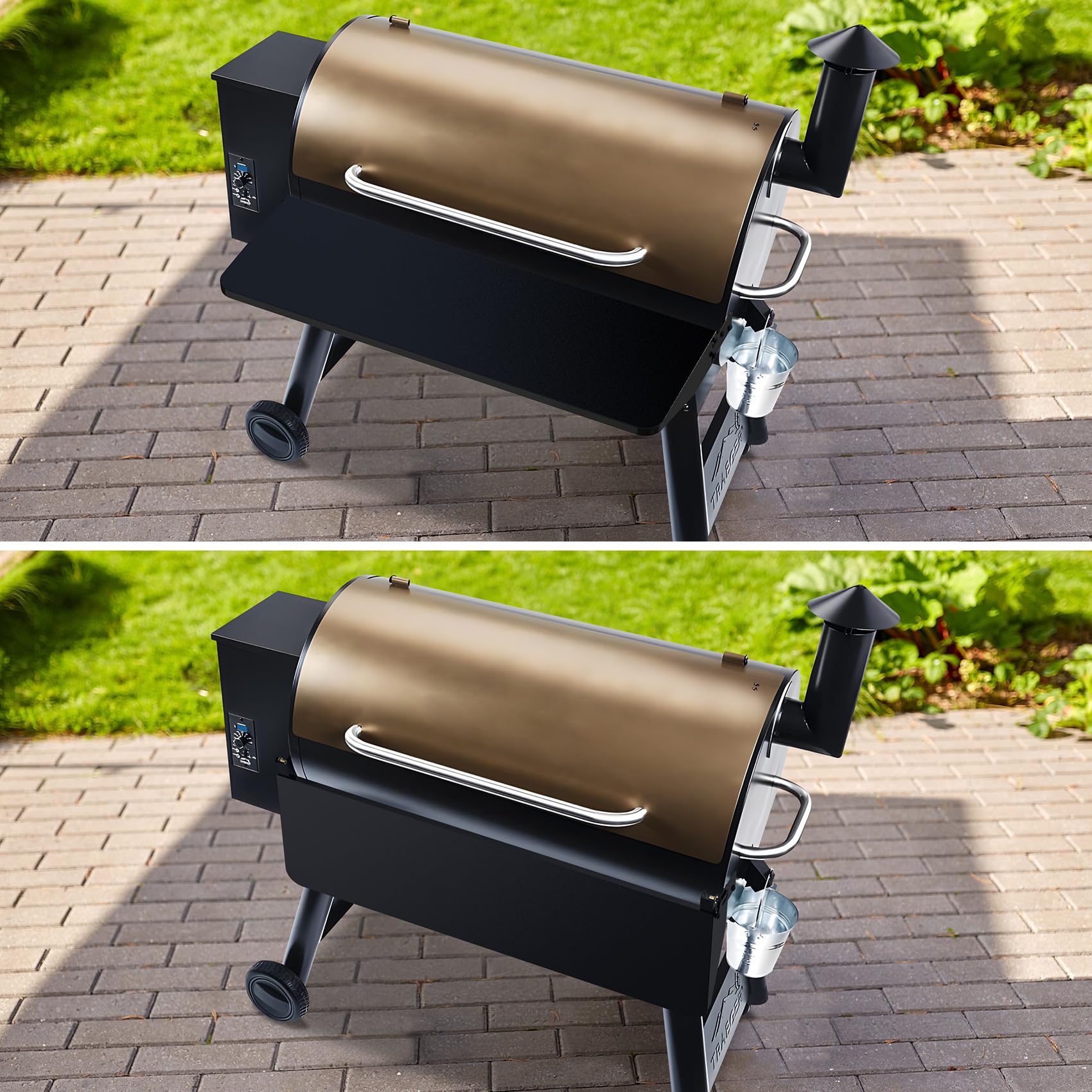 Stanbroil shelf in backyard grill setup offering organized workspace and convenience